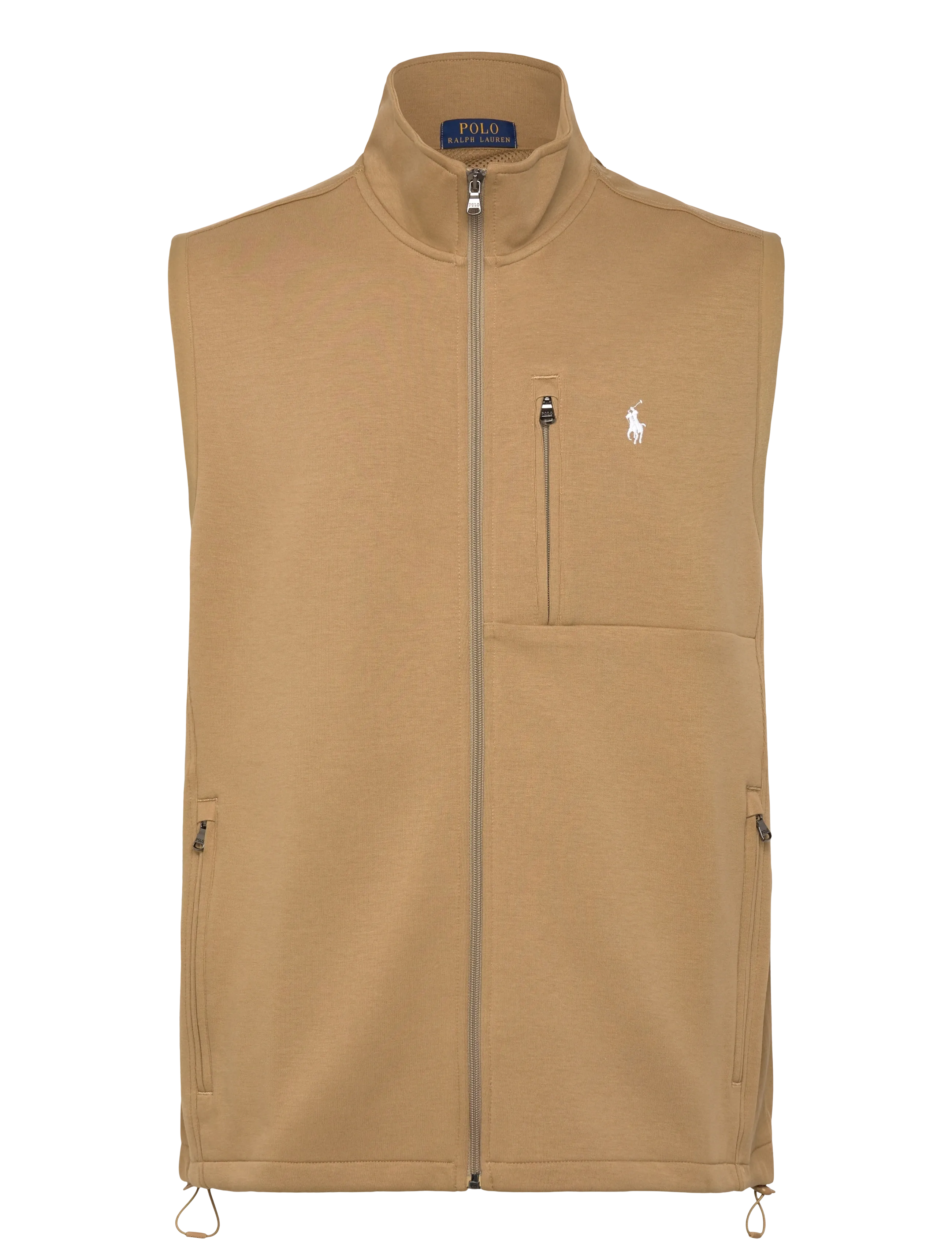 Polo Ralph Lauren Double-Knit Mockneck Vest - Knitwear - DESERT TAN/C1730 / brown