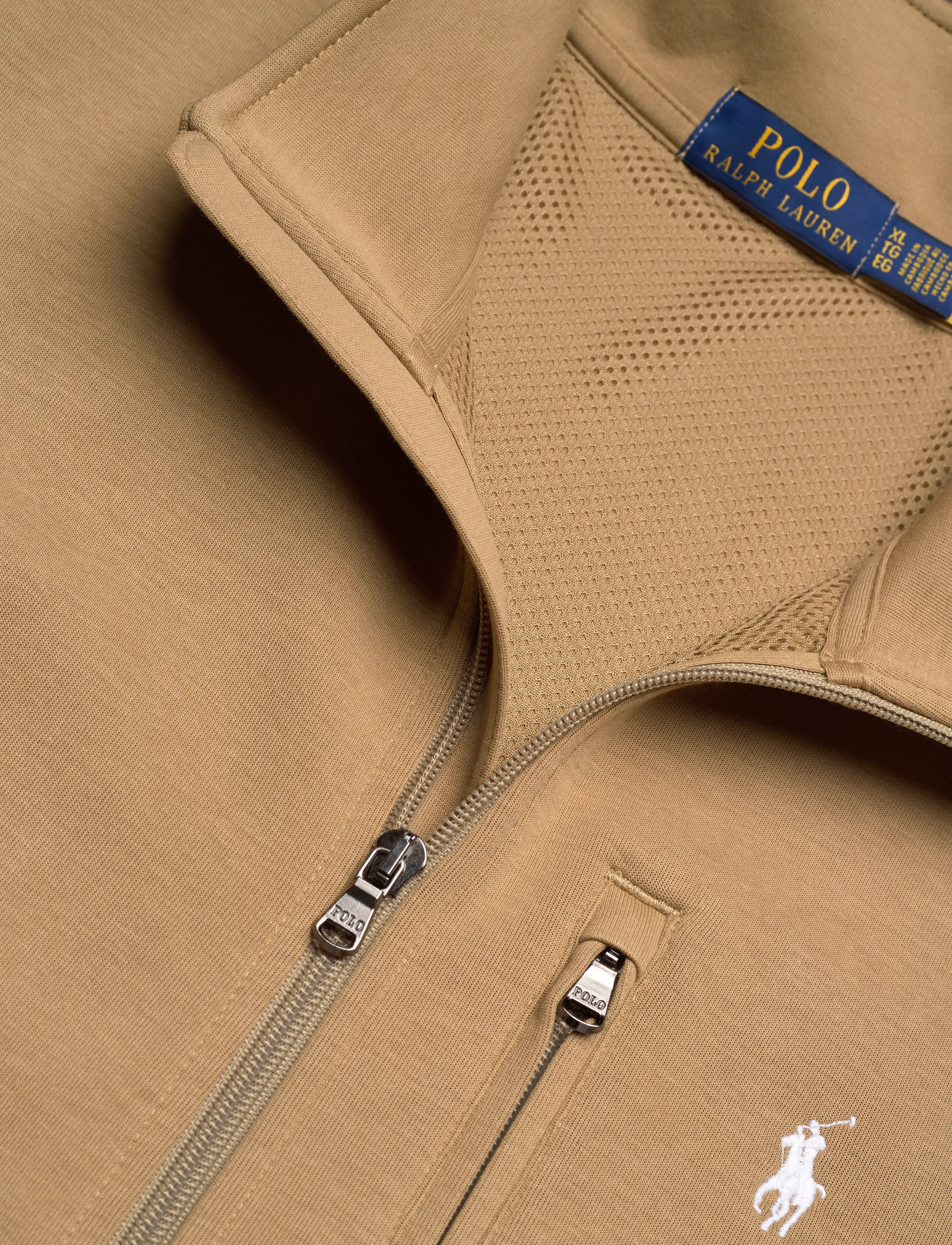 Polo Ralph Lauren - Double-Knit Mockneck Vest - veste - desert tan/c1730 - 4