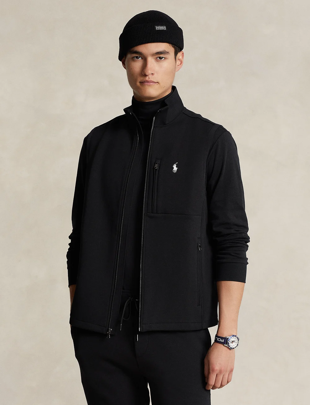 Polo Ralph Lauren - Double-Knit Vest - strikveste - polo black - 0
