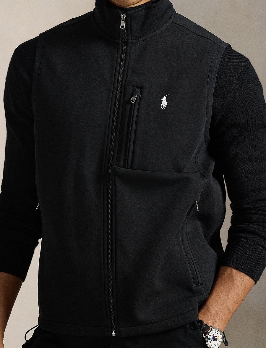 Polo Ralph Lauren - Double-Knit Mockneck Vest - westen - polo black - 4