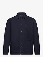 Classic Fit Garment-Dyed Overshirt - RL NAVY