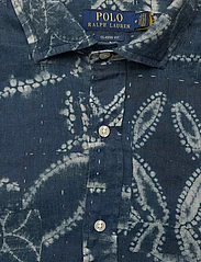 Polo Ralph Lauren - Classic Fit Abstract Print Linen Shirt - casual skjortor - 6359 indigo shibo - 2