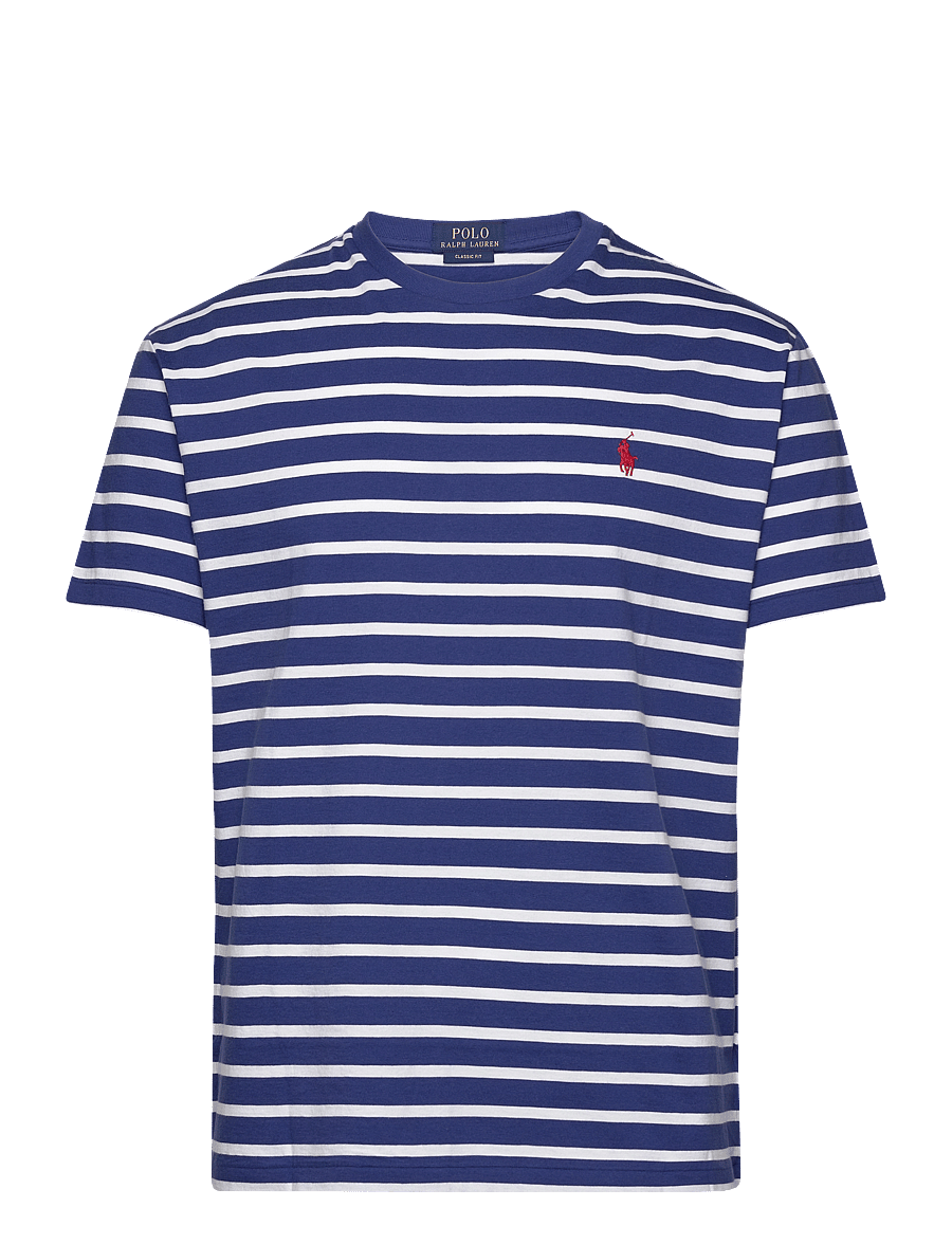 Polo Ralph Lauren - Classic Fit Striped Jersey T-Shirt - beach royal/white - 0