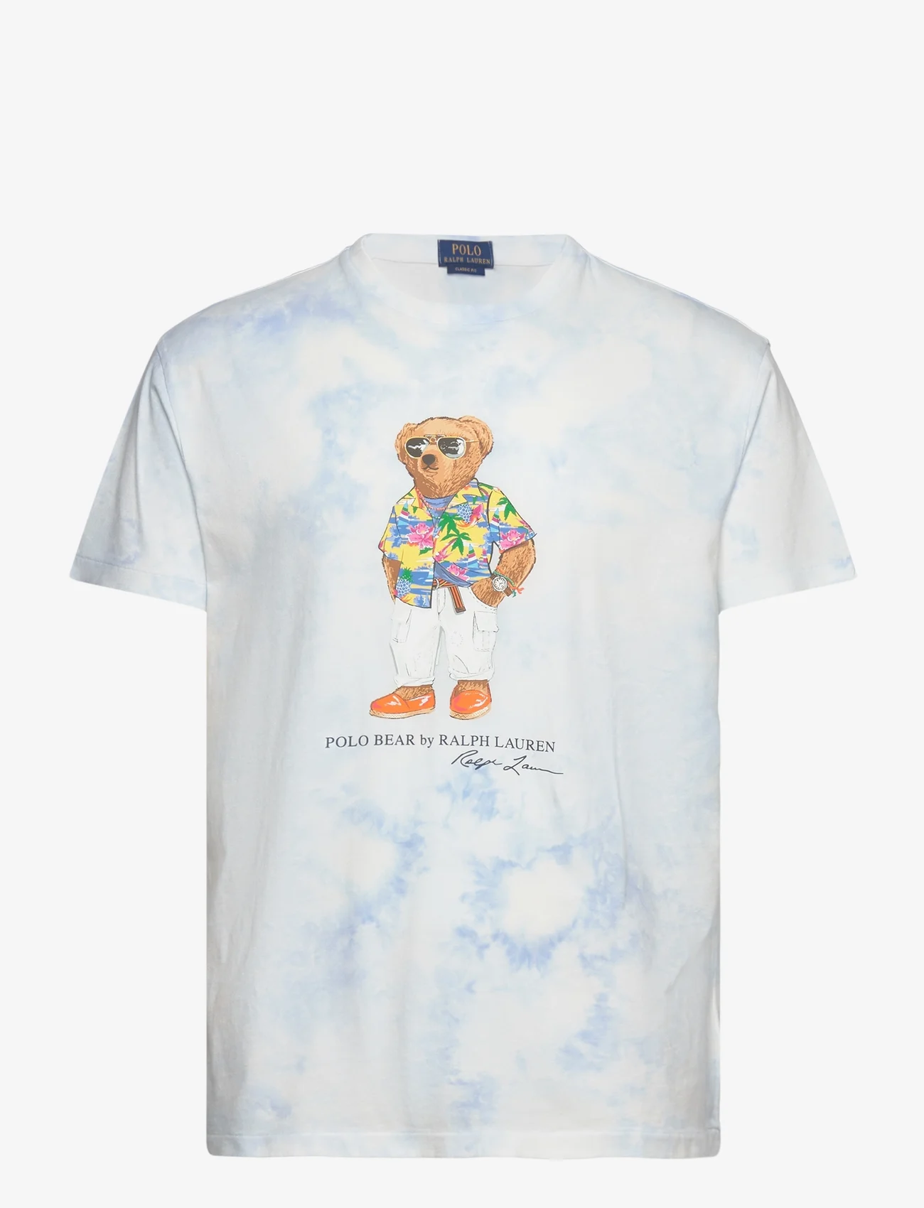 Polo Ralph Lauren - Classic Fit Polo Bear Tie-Dye T-Shirt - kortærmede t-shirts - riviera bl cldwsh - 0
