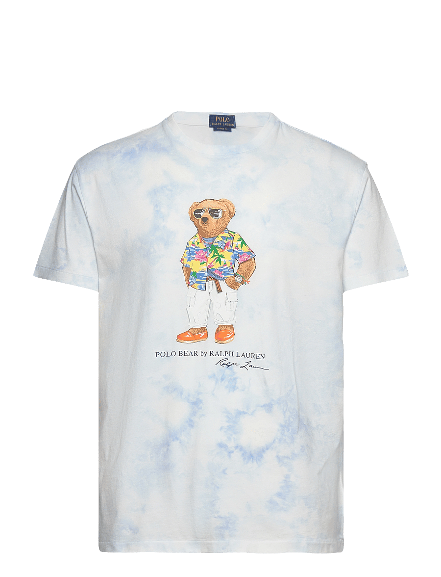 Polo Ralph Lauren - Classic Fit Polo Bear Tie-Dye T-Shirt - riviera bl cldwsh - 0