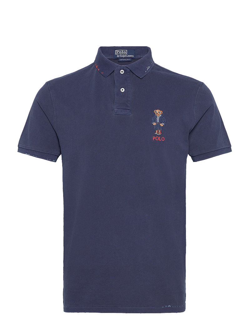 Polo Ralph Lauren Custom Slim Polo Bear Mesh Polo Shirt (RAF710934708) Short-sleeved polos