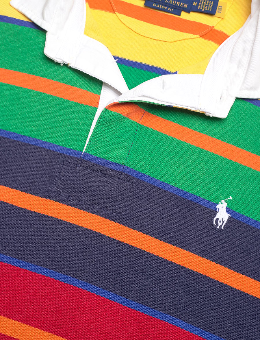 Polo Ralph Lauren - Classic Fit Striped Jersey Rugby Shirt - yellowfin multi - 2