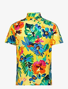 Custom Slim Fit Floral Mesh Polo Shirt, Polo Ralph Lauren