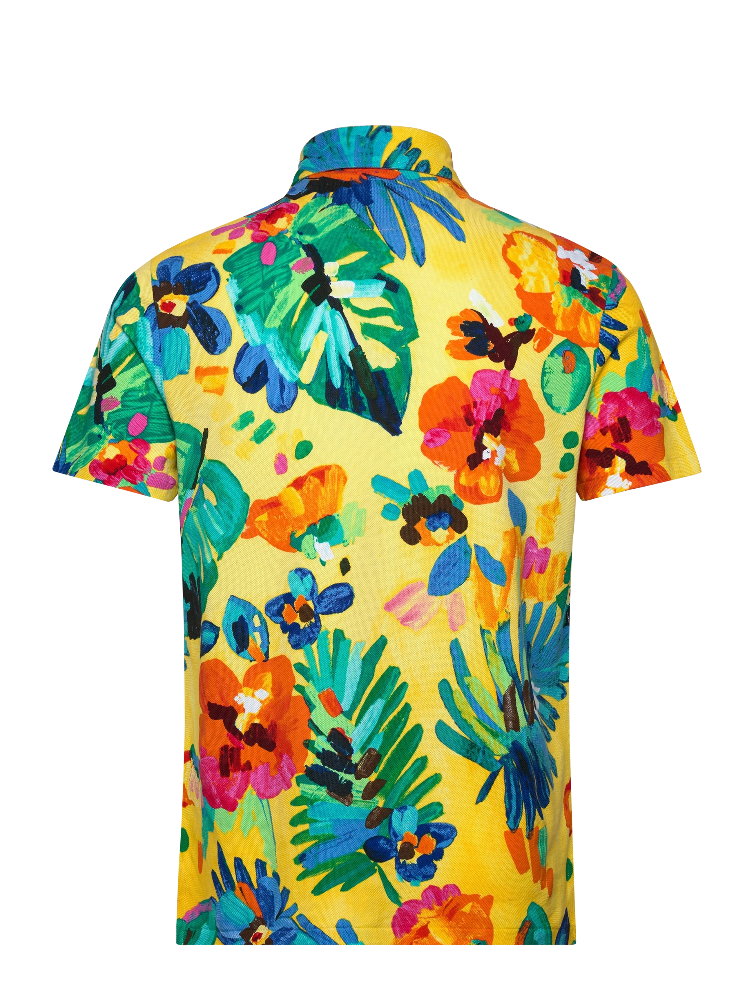 Polo Ralph Lauren - Custom Slim Fit Floral Mesh Polo Shirt - camarat floral ye - 1