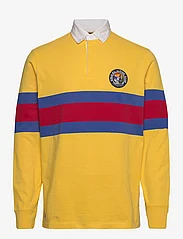Polo Ralph Lauren - Classic Fit Striped Jersey Rugby Shirt - langärmelig - canary yellow mul - 0