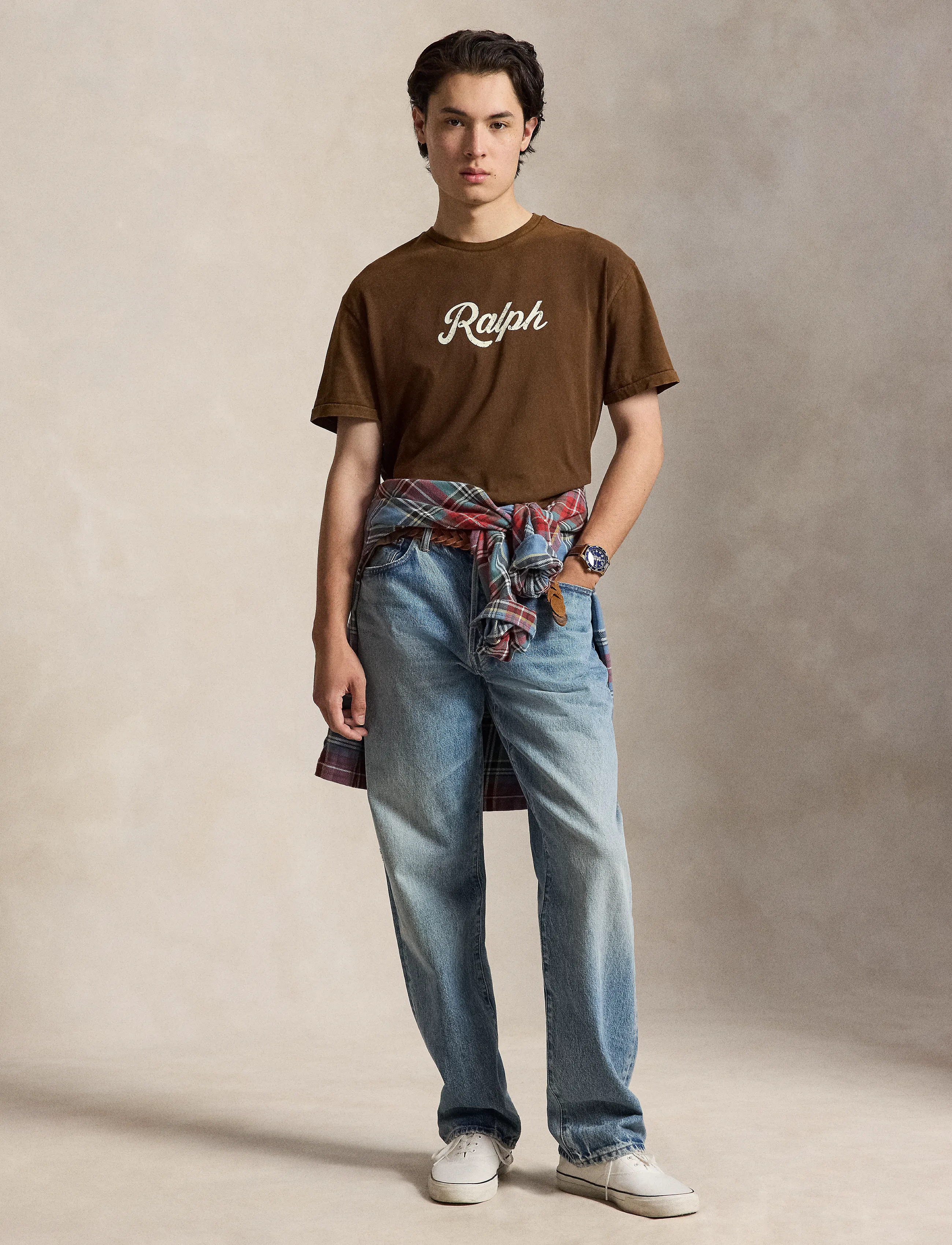 Polo Ralph Lauren - The Ralph Logo T-Shirt - short-sleeved t-shirts - copper brown - 3