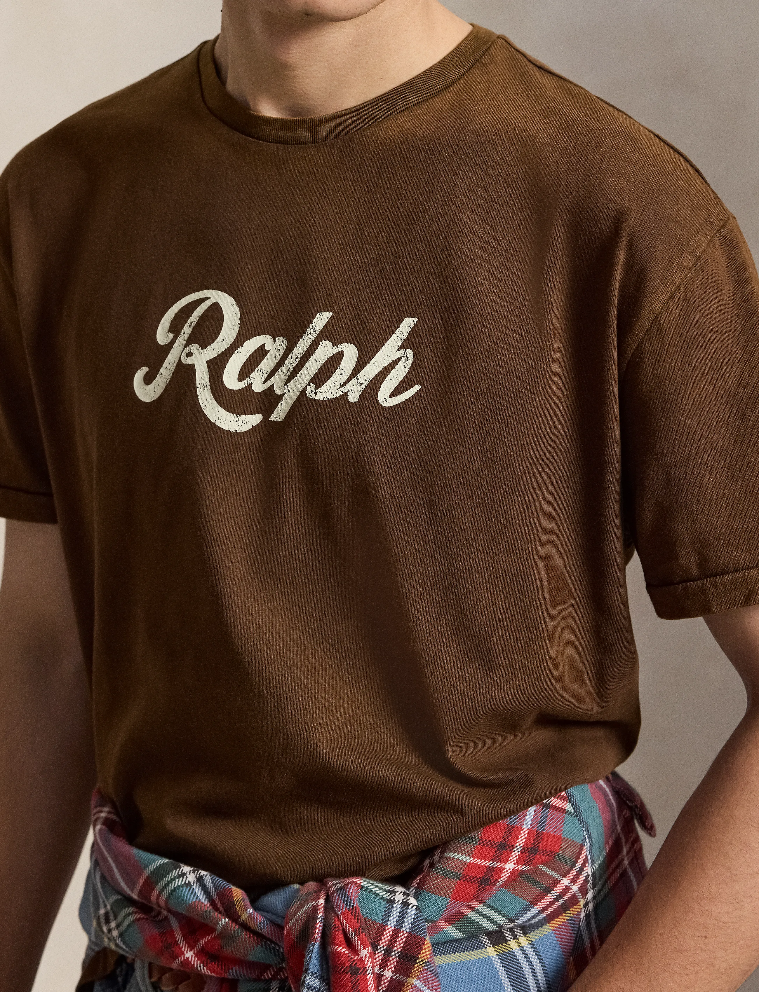 Polo Ralph Lauren - The Ralph Logo T-Shirt - short-sleeved t-shirts - copper brown - 4