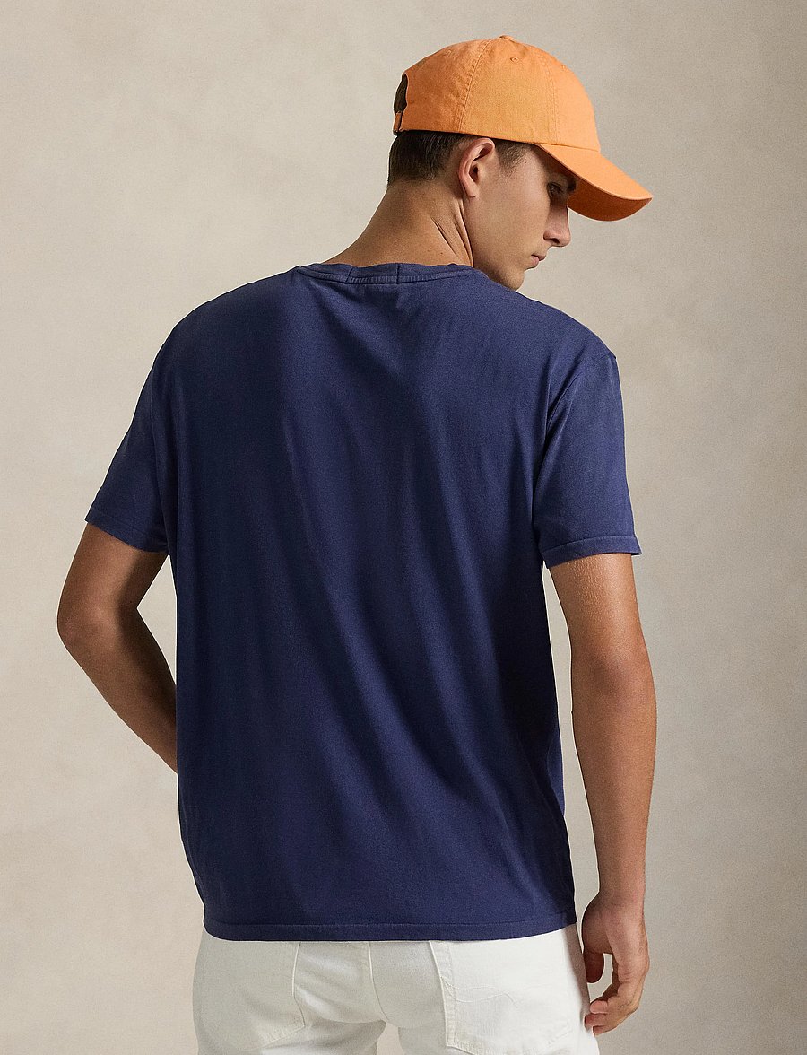 Polo Ralph Lauren - The Ralph Logo T-Shirt - short-sleeved t-shirts - dark cobalt/white - 3