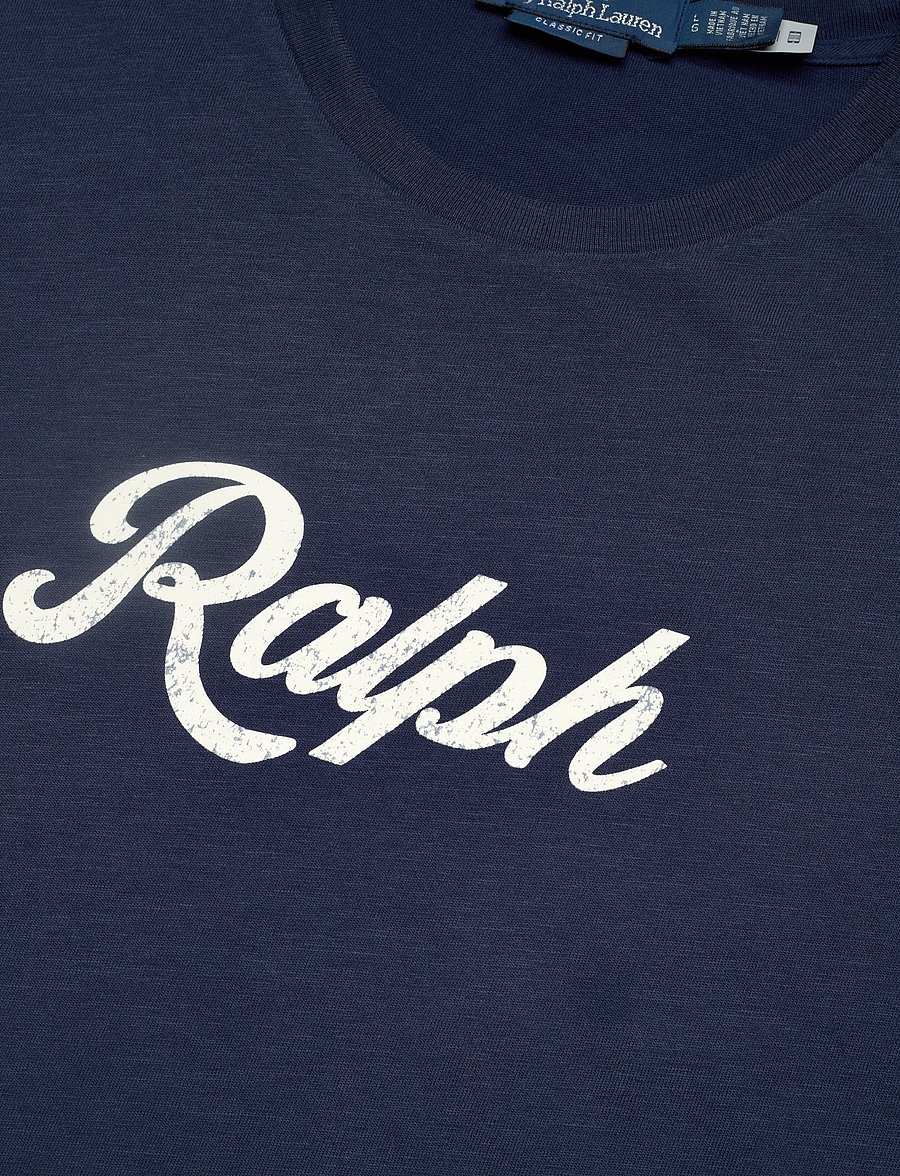 Polo Ralph Lauren - The Ralph Logo T-Shirt - short-sleeved t-shirts - dark cobalt/white - 4