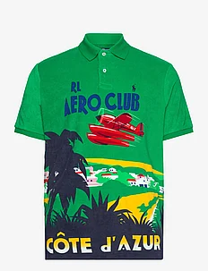 Classic Fit Terry Graphic Polo Shirt, Polo Ralph Lauren