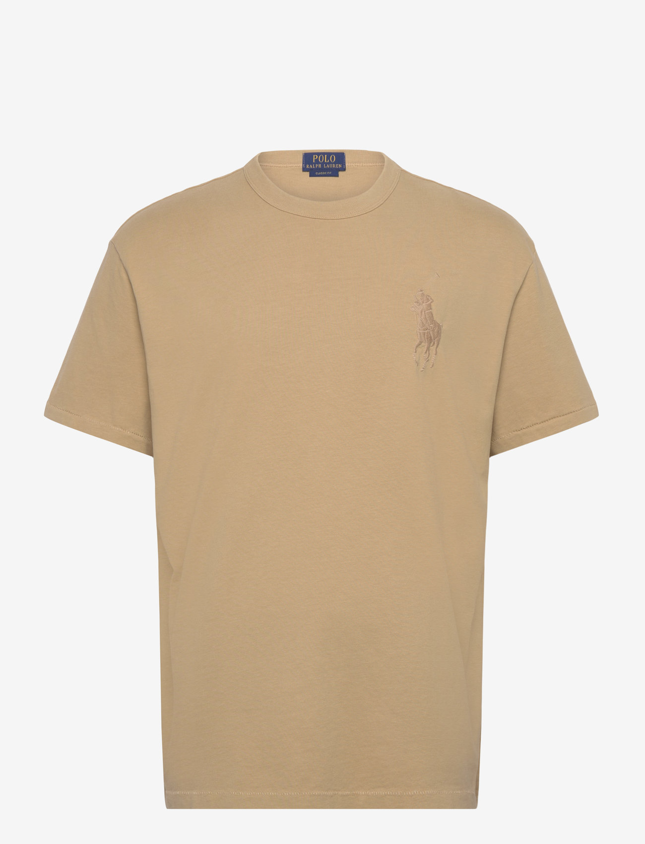 Polo Ralph Lauren - Classic Fit Big Pony Jersey T-Shirt - kortärmade t-shirts - rl khaki - 0