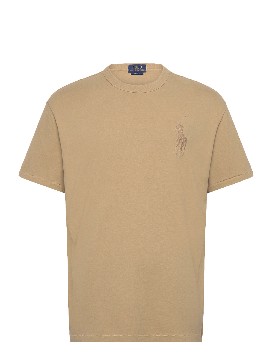 Polo Ralph Lauren - Classic Fit Big Pony Jersey T-Shirt - t-krekli ar īsām piedurknēm - rl khaki - 0