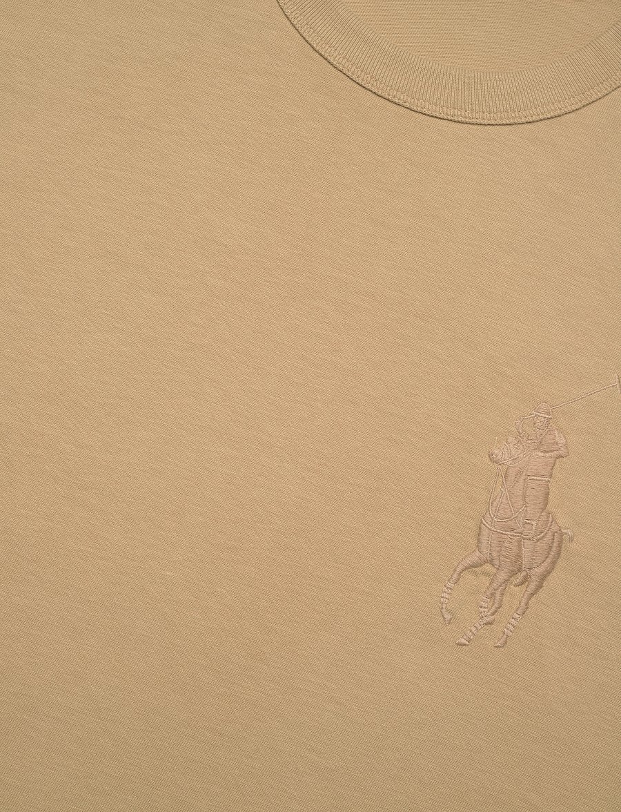 Polo Ralph Lauren - Classic Fit Big Pony Jersey T-Shirt - t-krekli ar īsām piedurknēm - rl khaki - 2