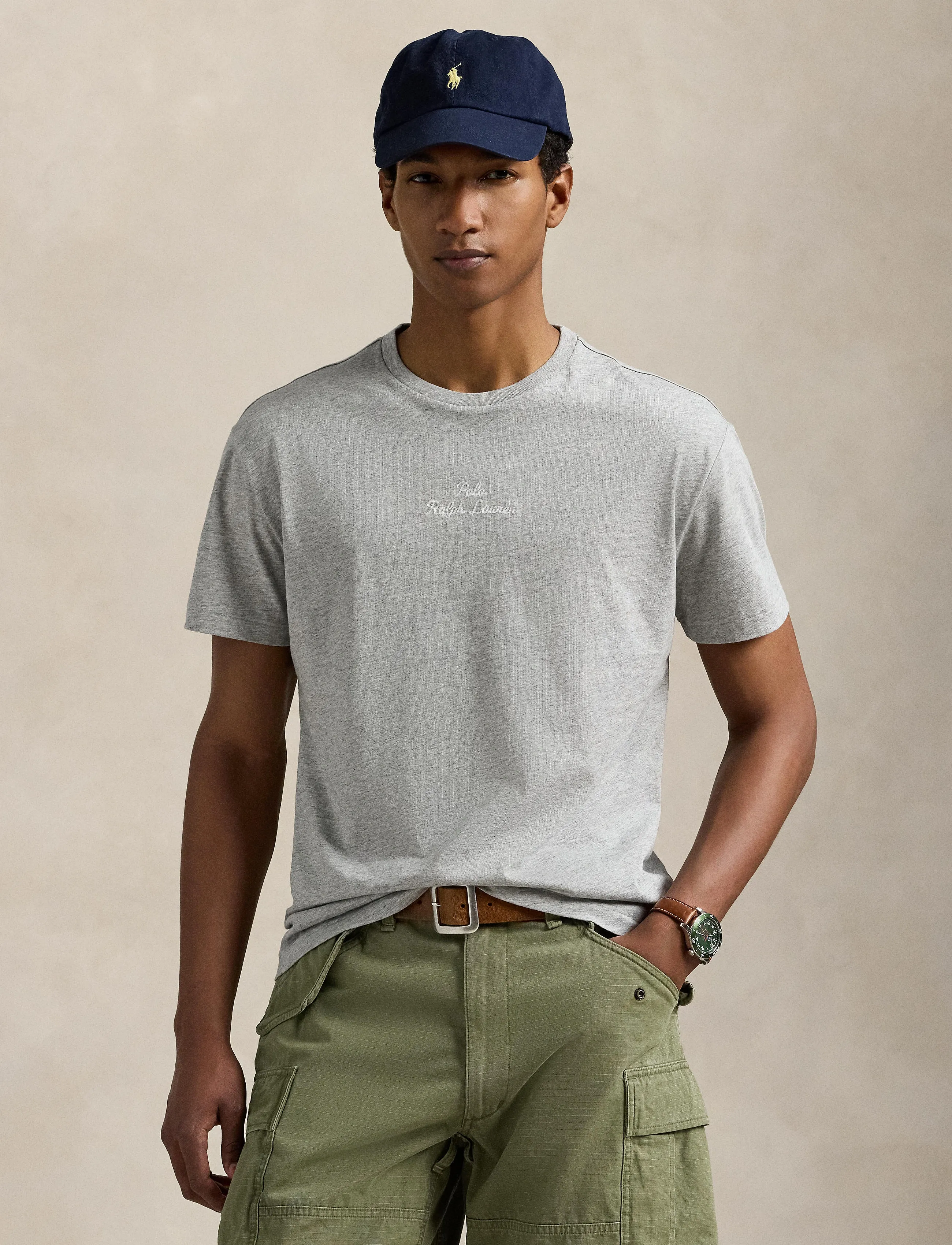 Polo Ralph Lauren 26/1 JERSEY-SSL-TSH - T-särgid - ANDOVER HEATHER / grey