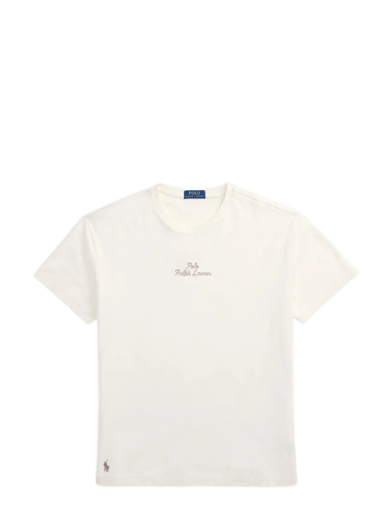 Classic Fit Logo Jersey T-Shirt - PALE CREAM