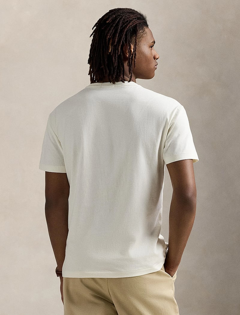 Polo Ralph Lauren - Classic Fit Logo Jersey T-Shirt - kurzärmelig - pale cream - 2