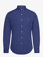 Slim Fit Garment-Dyed Twill Shirt - BEACH ROYAL