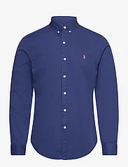 Polo Ralph Lauren - Slim Fit Garment-Dyed Twill Shirt - avslappede skjorter - beach royal - 0