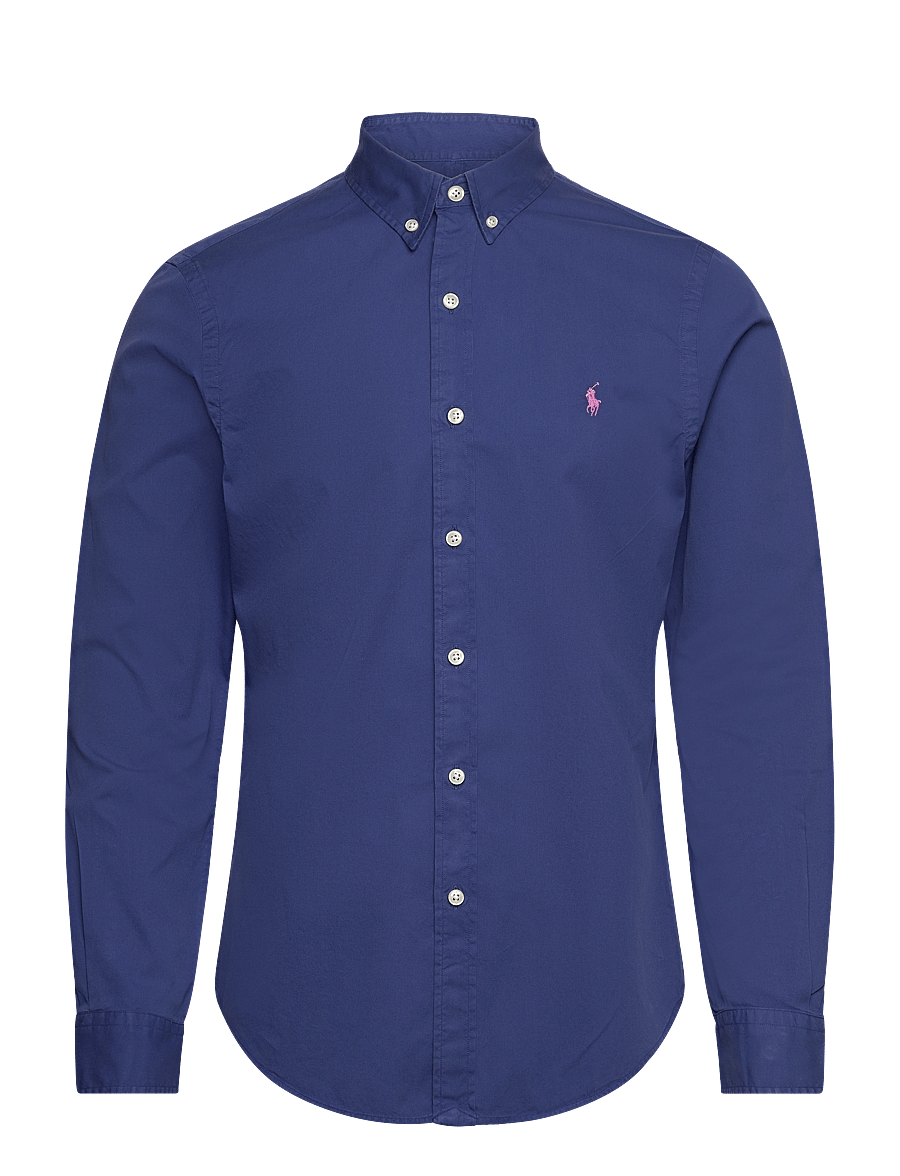 Polo Ralph Lauren - Slim Fit Garment-Dyed Twill Shirt - beach royal - 0