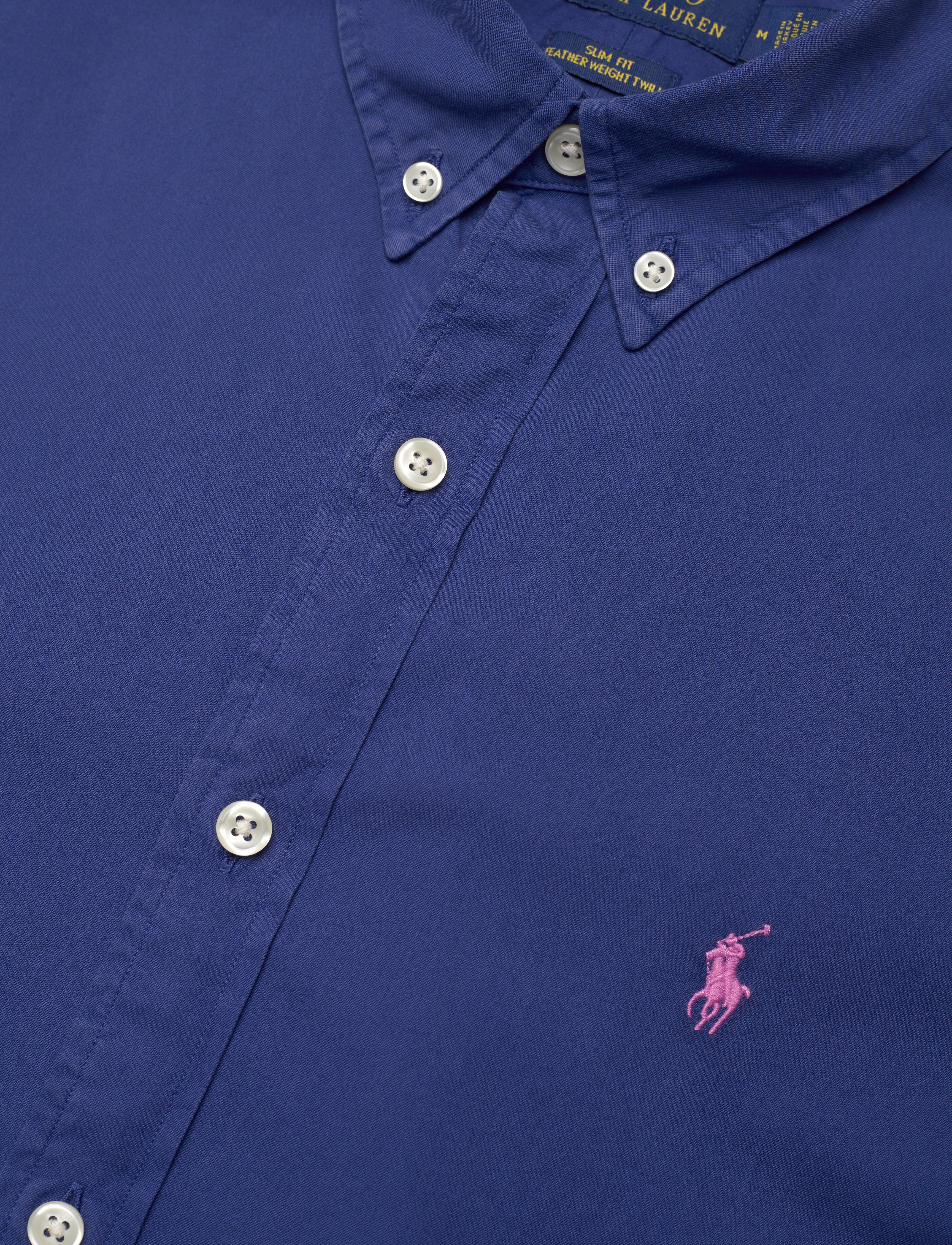 Polo Ralph Lauren - Slim Fit Garment-Dyed Twill Shirt - beach royal - 3