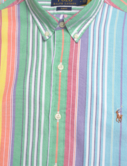 Polo Ralph Lauren - Slim Fit Striped Oxford Shirt - chemises oxford - 6346a green/yello - 2