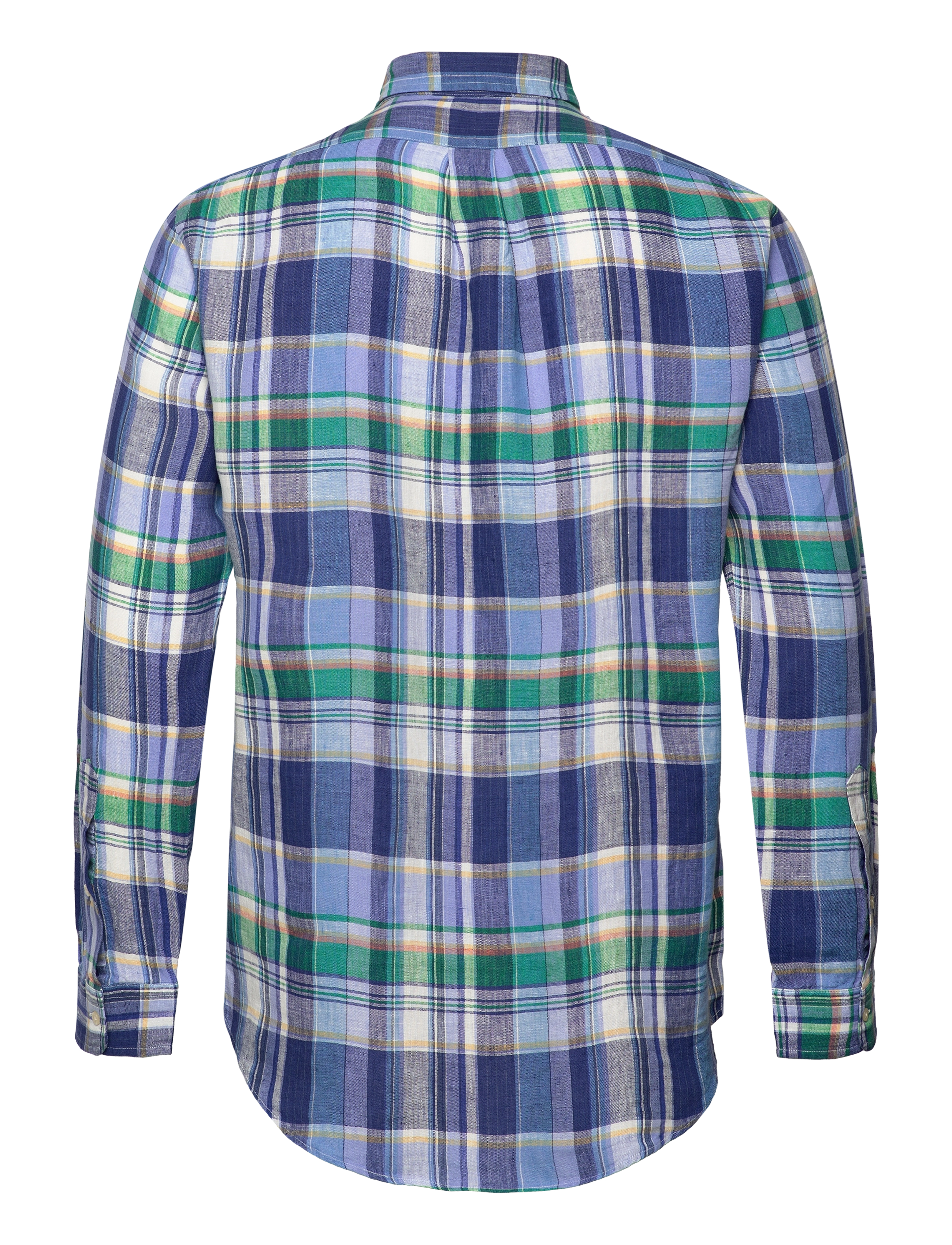 Polo Ralph Lauren - Custom Fit Plaid Linen Shirt - 6357a blue/green - 1