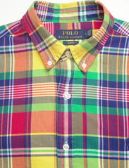 Polo Ralph Lauren - Slim Fit Plaid Oxford Shirt - oxford-skjortor - 6342 yellow/red m - 2