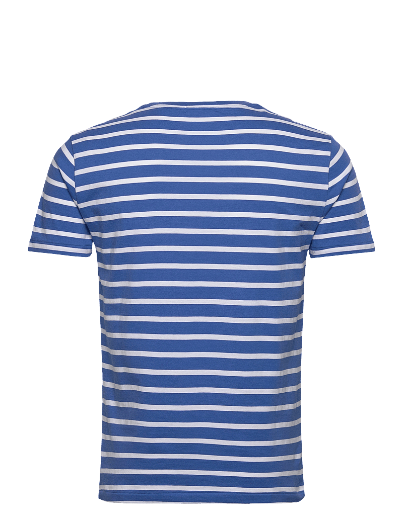 Polo Ralph Lauren - Custom Slim Fit Striped Jersey T-Shirt - kurzärmelig - embayment blue/wh - 1