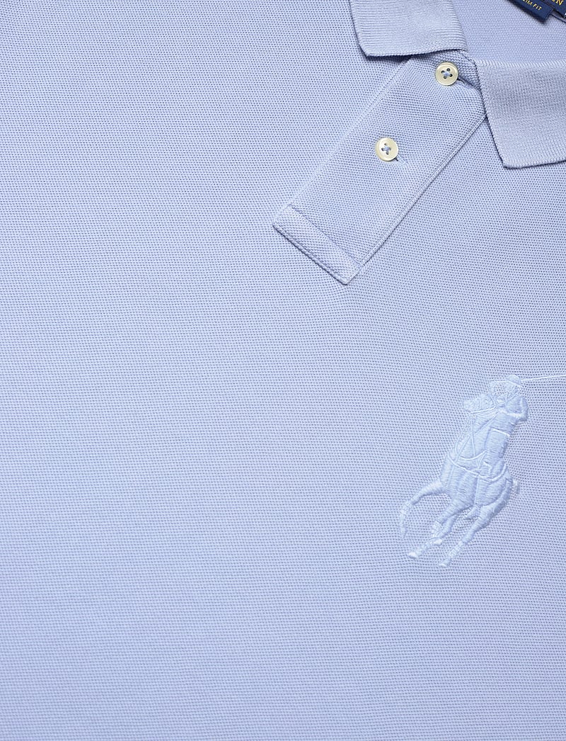 Polo Ralph Lauren - Custom Slim Fit Big Pony Mesh Polo Shirt - kortärmade pikéer - chambray blue - 2