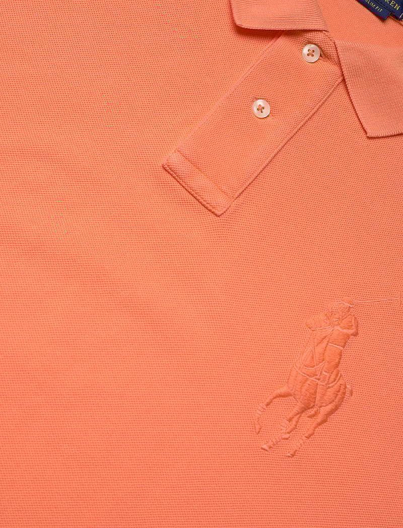 Polo Ralph Lauren - Custom Slim Fit Big Pony Mesh Polo Shirt - lühikeste varrukatega polod - classic peach - 2