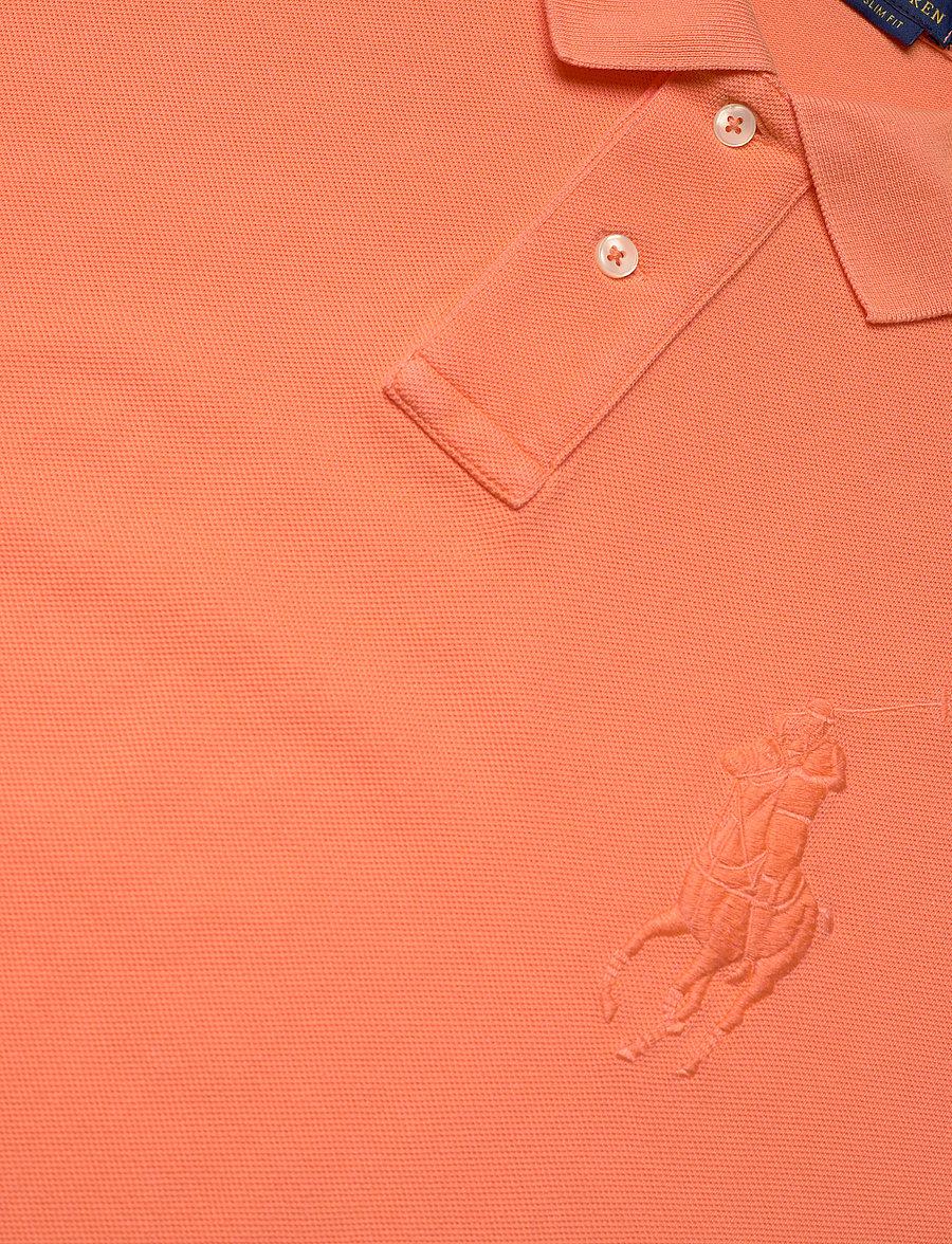 Polo Ralph Lauren - Custom Slim Fit Big Pony Mesh Polo Shirt - classic peach - 2