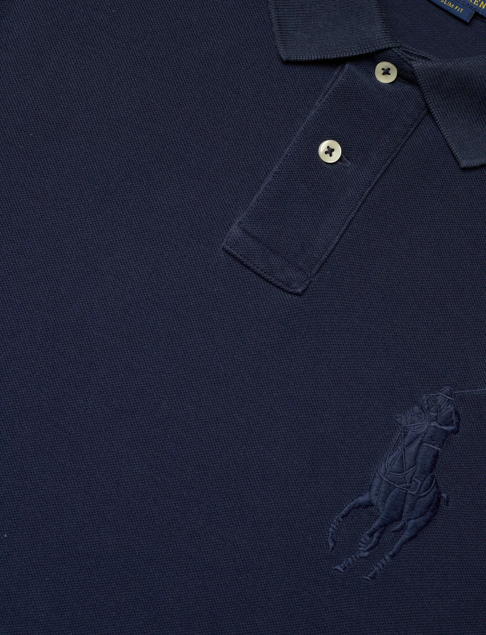 Polo Ralph Lauren - Custom Slim Fit Big Pony Mesh Polo Shirt - kurzärmelig - cruise navy - 2