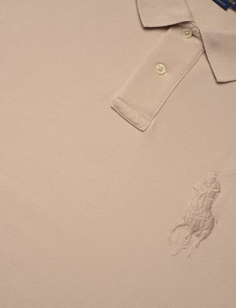 Polo Ralph Lauren - Custom Slim Fit Big Pony Mesh Polo Shirt - kortärmade pikéer - stoneware grey - 2