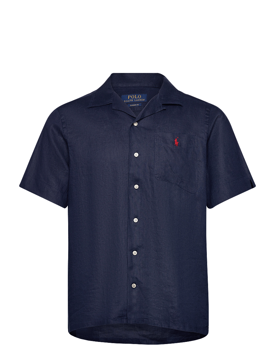 Polo Ralph Lauren - Classic Fit Linen Camp Shirt - newport navy - 0