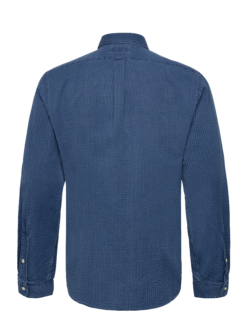 Polo Ralph Lauren - Custom Fit Seersucker Shirt - casual skjorter - dark indigo - 1