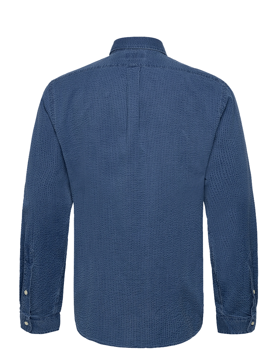 Polo Ralph Lauren - Custom Fit Seersucker Shirt - casual - dark indigo - 1