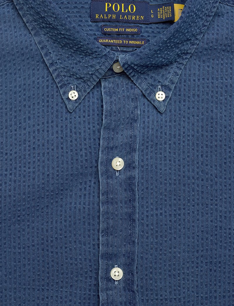 Polo Ralph Lauren - Custom Fit Seersucker Shirt - casual skjorter - dark indigo - 2