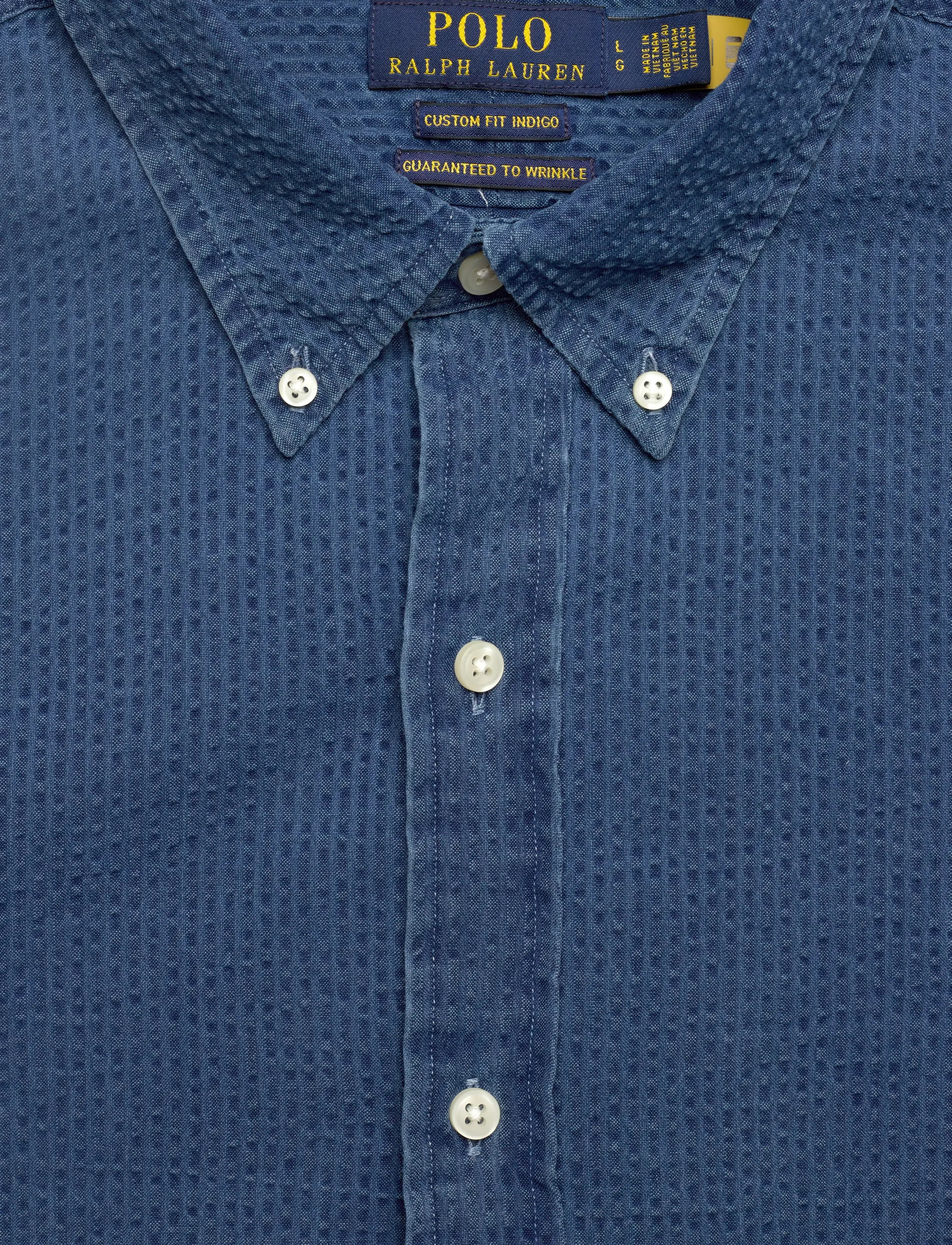 Polo Ralph Lauren - Custom Fit Seersucker Shirt - vabaajasärgid - dark indigo - 2