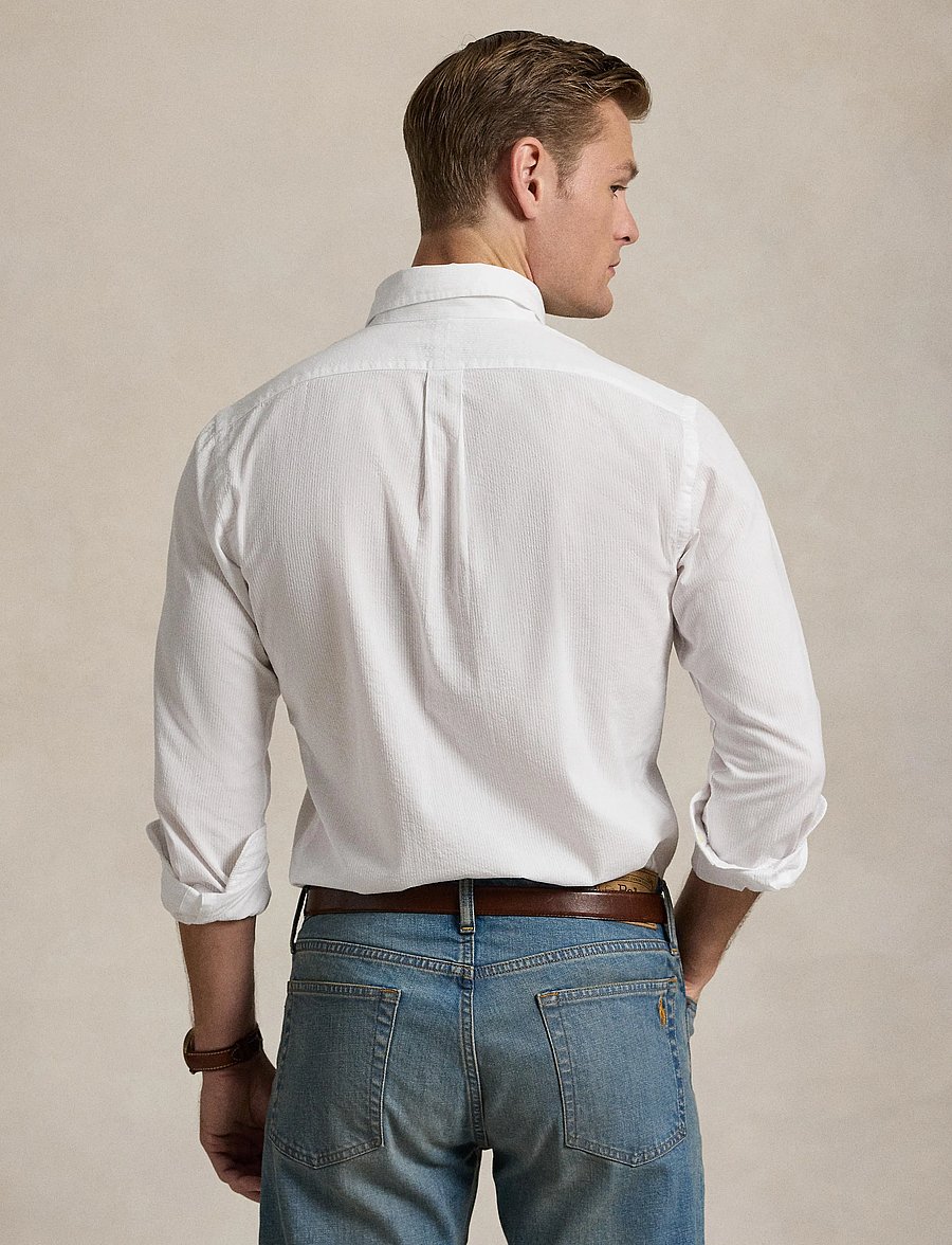 Polo Ralph Lauren - Custom Fit Seersucker Shirt - casual hemden - white - 3