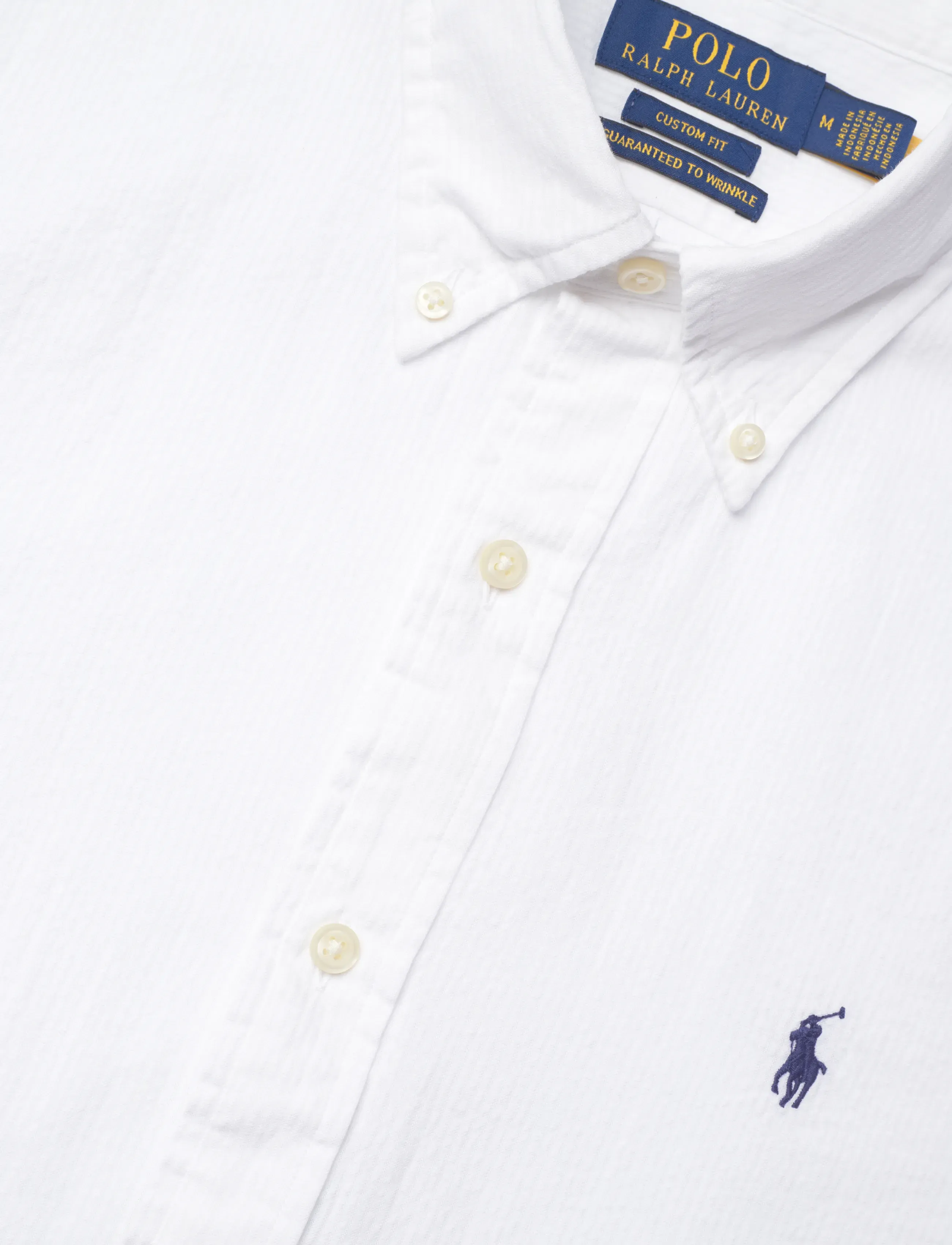 Polo Ralph Lauren - Custom Fit Seersucker Shirt - casual hemden - white - 3