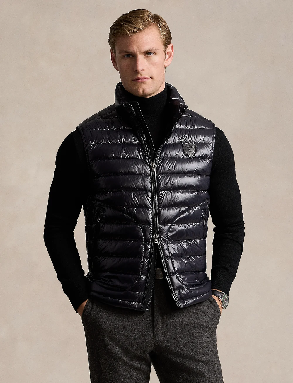 Polo down vest discount