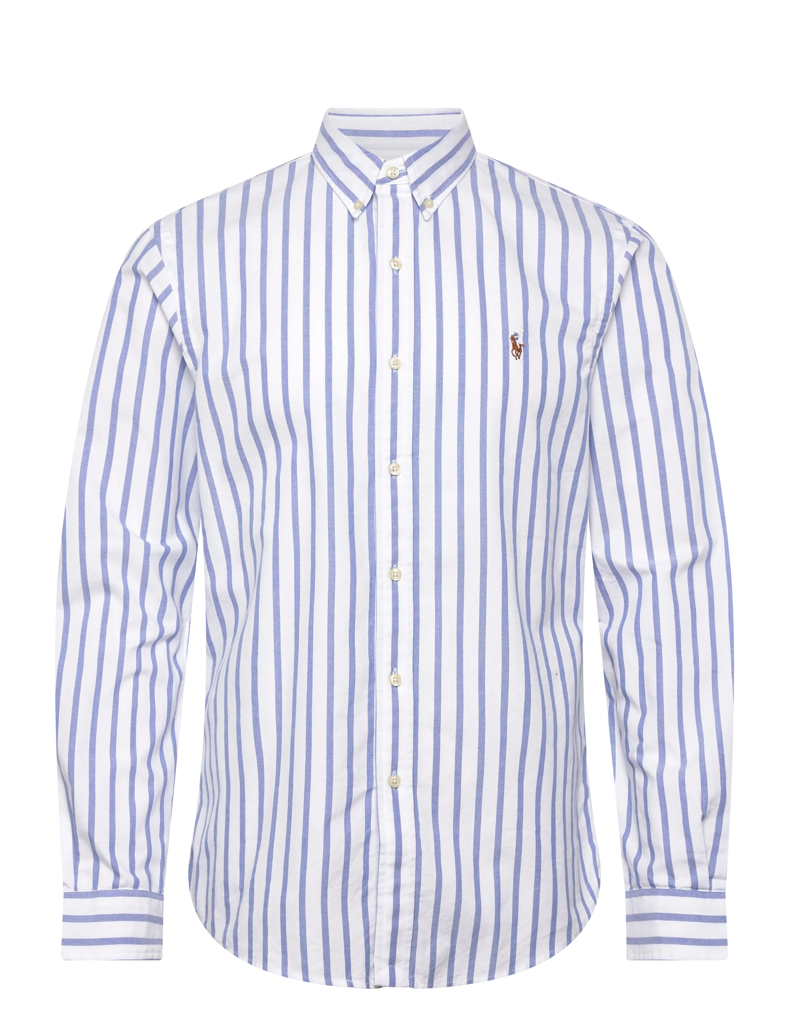Polo Ralph Lauren Slim Fit Striped Oxford Shirt - Skjorter - 5149A BLUE/WHITE / white