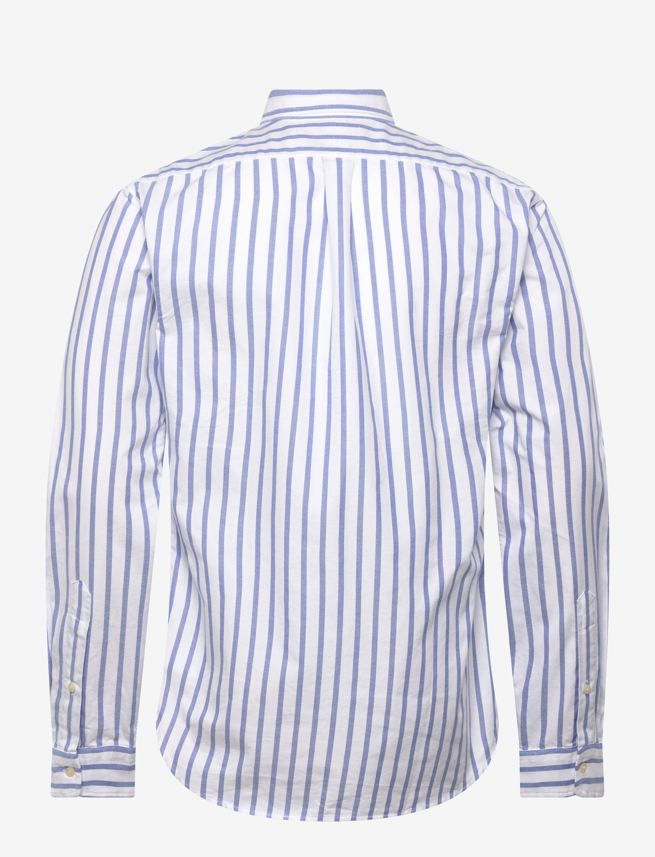 Polo Ralph Lauren - Slim Fit Striped Oxford Shirt - stribede skjorter - 5149a blue/white - 1