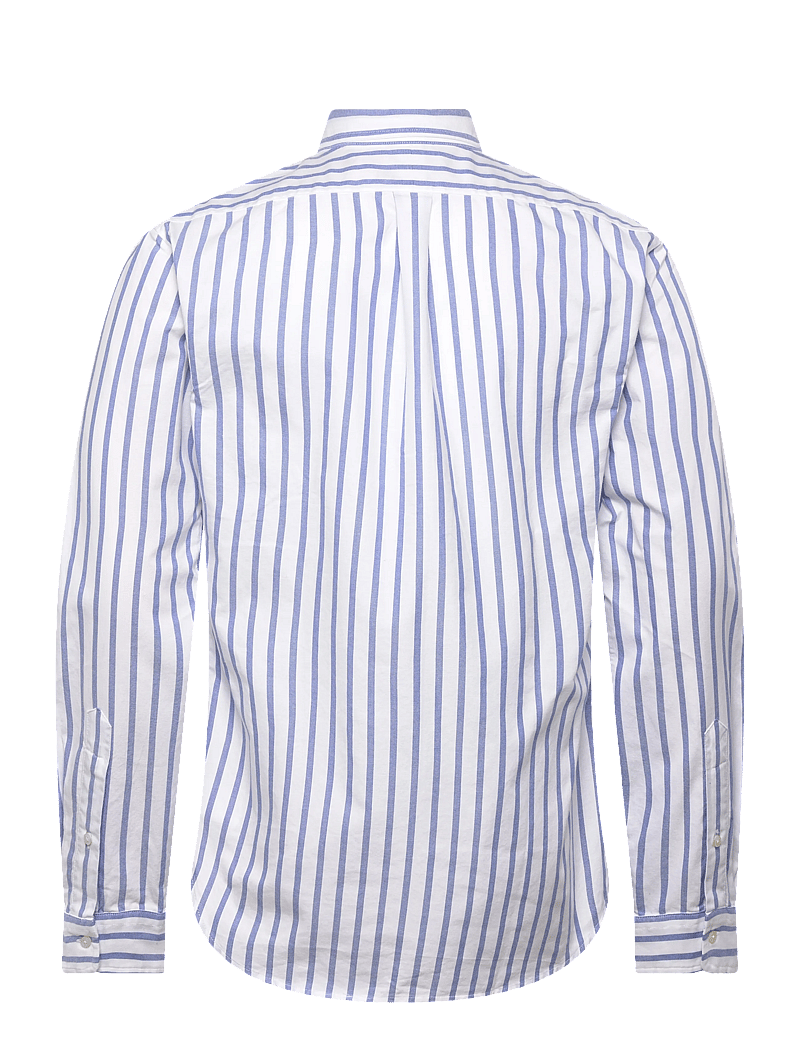 Polo Ralph Lauren - Slim Fit Striped Oxford Shirt - stribede skjorter - 5149a blue/white - 1