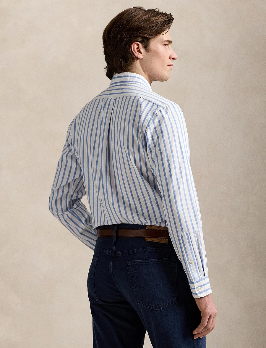 Polo Ralph Lauren - Slim Fit Striped Oxford Shirt - chemises à rayures - 5149a blue/white - 3